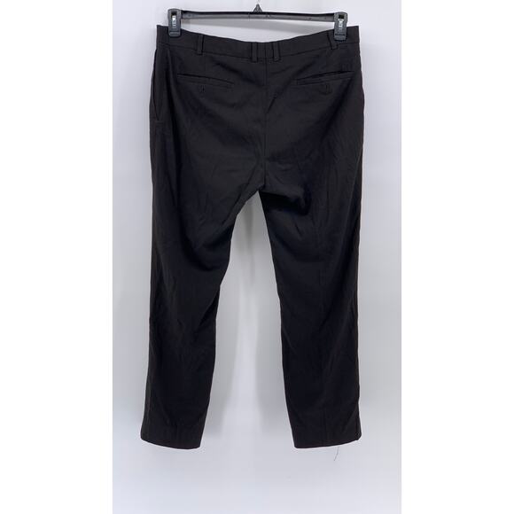 REACTION KENNETH COLE Men's Black Straight-Leg Regular Flat Front Pant SZ 40X32 - Picture 2 of 13